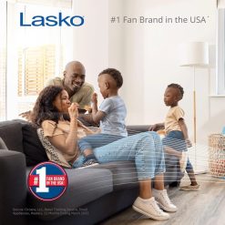Alternative view of Lasko Misto Outdoor Misting Blower Fan, for Sports, Camping, Decks & Patios, 3 Speeds, 15, Black, 7050 bifanuoyard