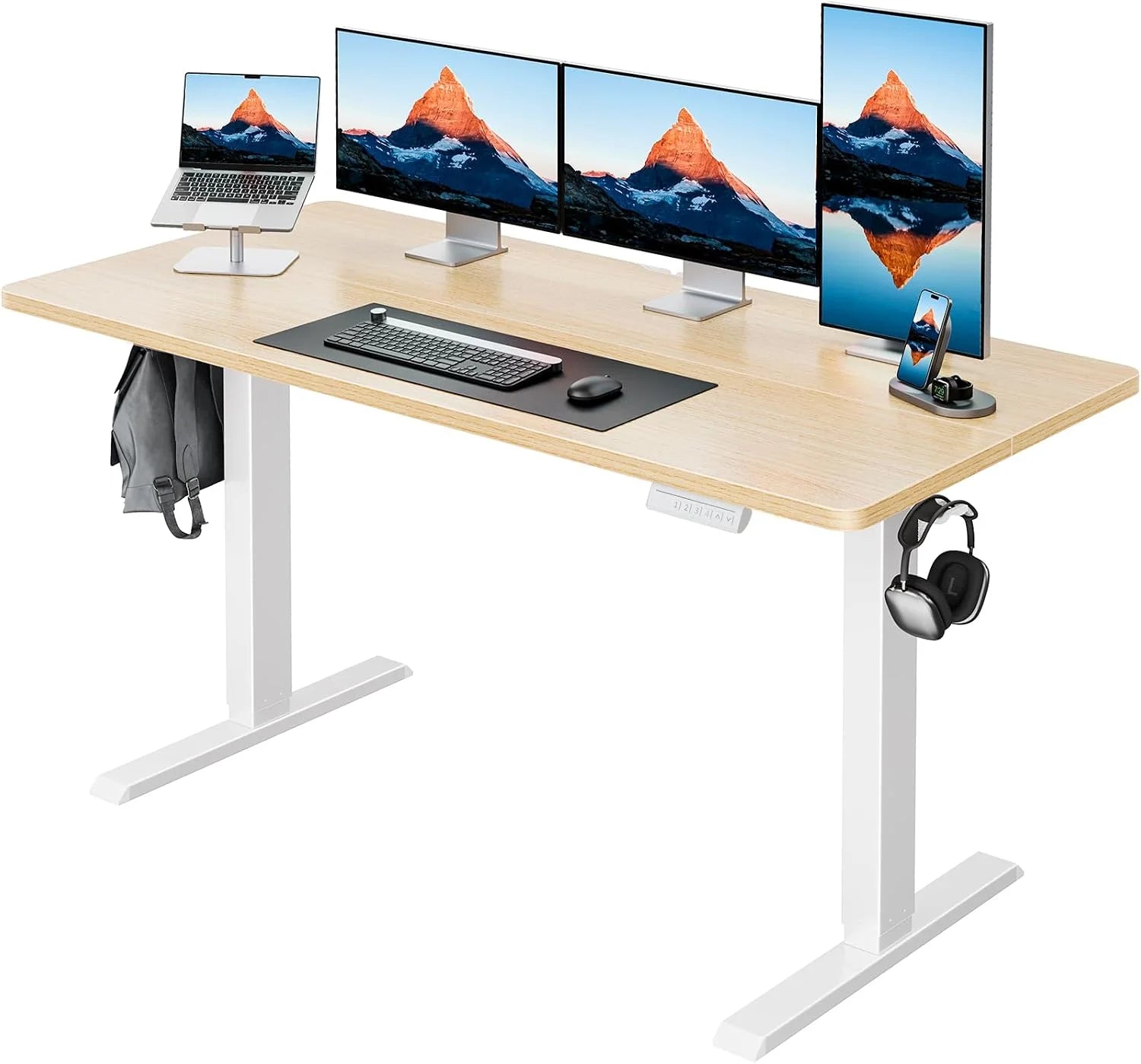 HUANUO 32 Small Electric Standing Desk Adjustable Height, 4 Memory Height Settings bifanuoyard - Image 24