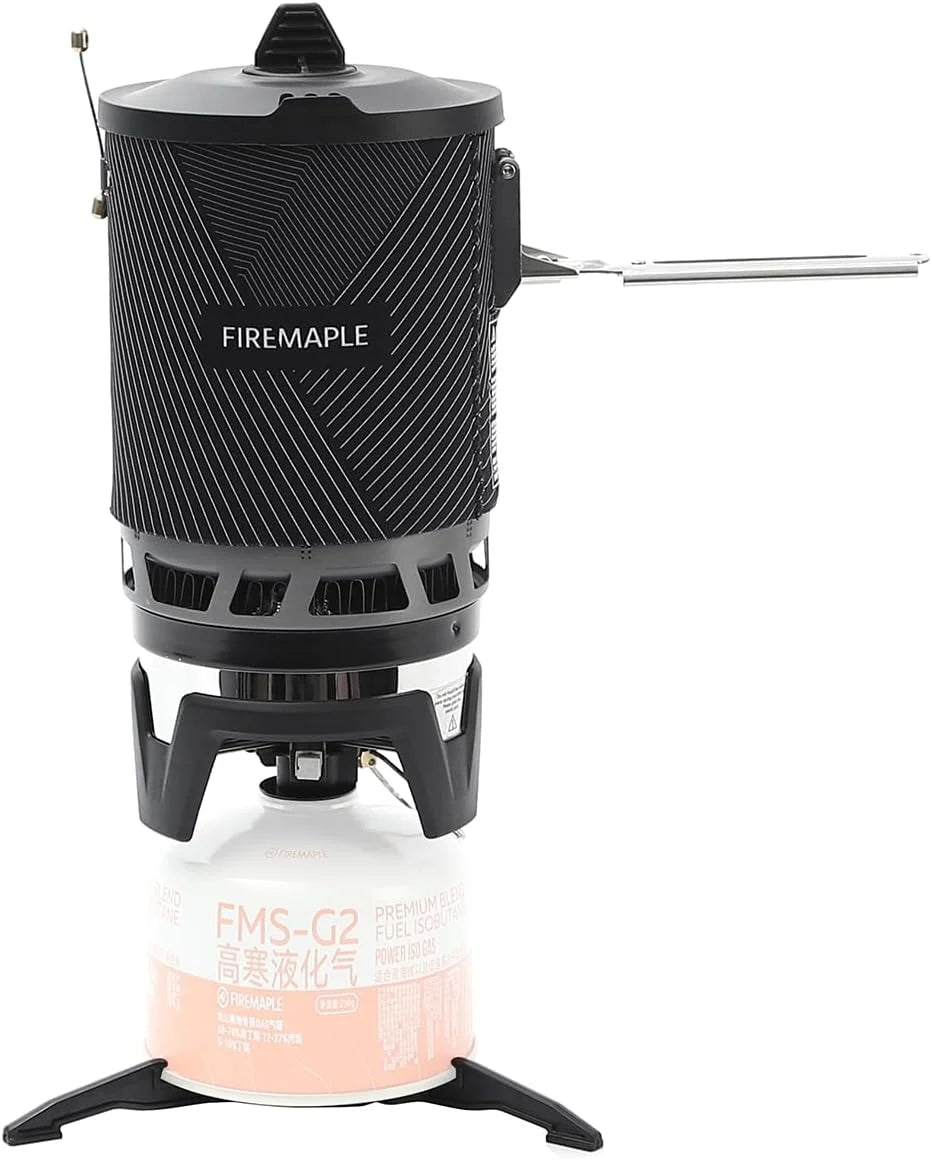 New Arrivals Fixed Star 2 Pro Backpacking Camping Stove System, Black 19.8oz, 30% Faster Boil with HX Base - Image 2