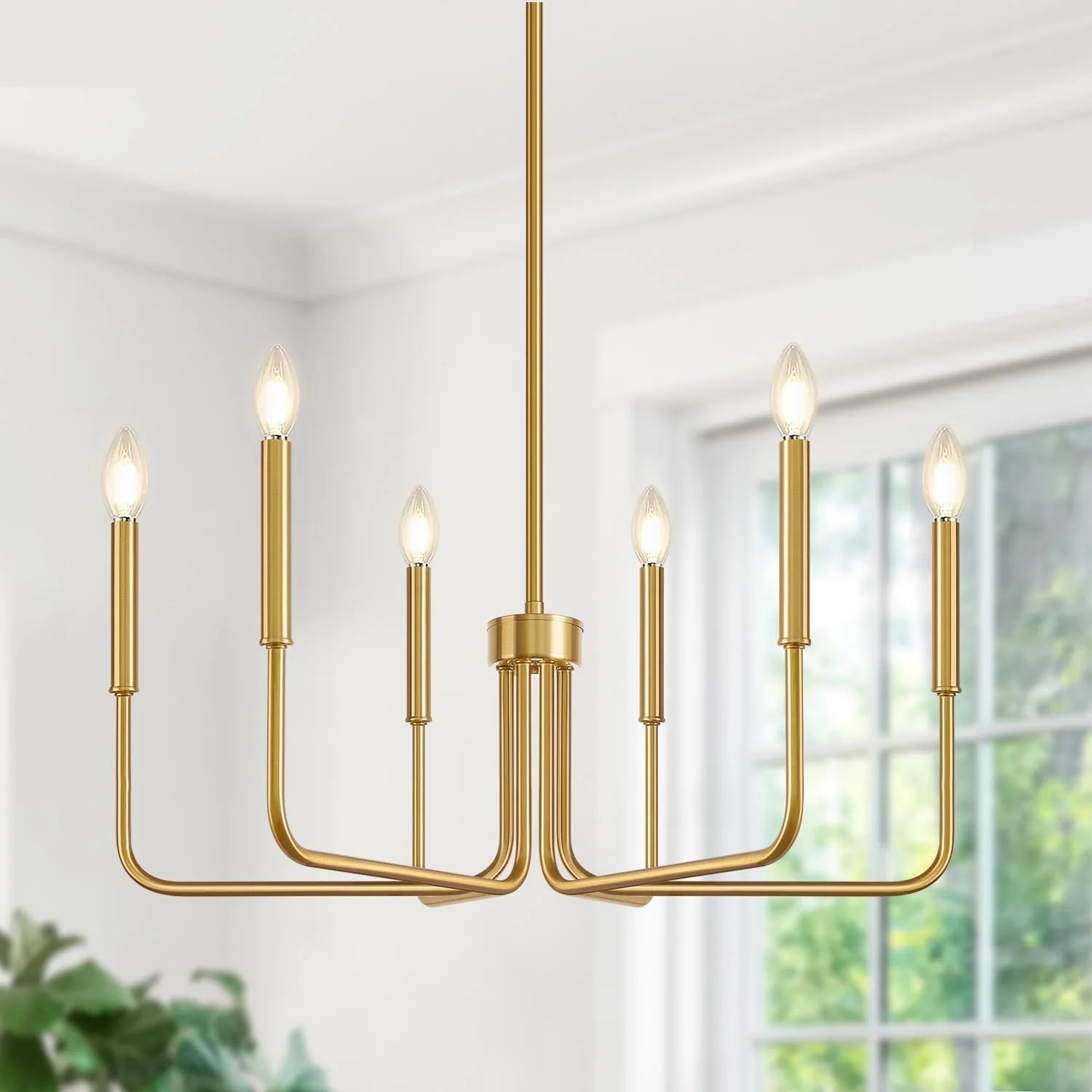 6-Light Farmhouse Chandelier for Dining Room Lighting Fixtures Hanging bifanuoyard - Image 6