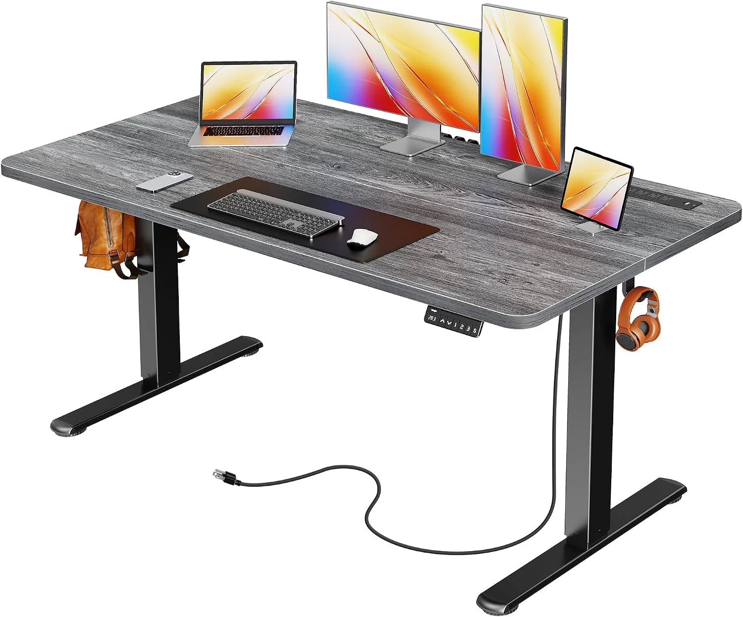New Arrivals Electric Standing Desk with Power Outlets and USB-C Port, 47 X 24 Inch Height Adjustable Desk - Image 9
