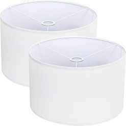 New Arrivals Drum Lamp Shades Set of 2 16 Top x 16 Bottom x 10 High