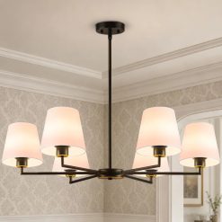 New Arrivals Gold Chandeliers for Dining Room, 6 Light
