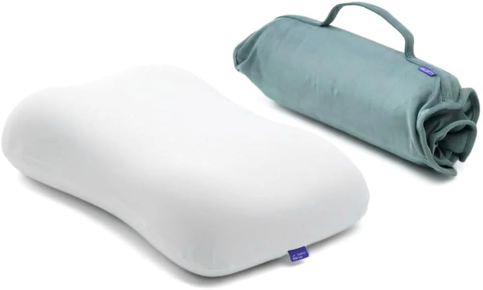 Cushion Lab Travel Deep Sleep Pillow, Compact Memory Foam Neck Pillow for Sleeping, Portable Pillow for Hotels bifanuoyard