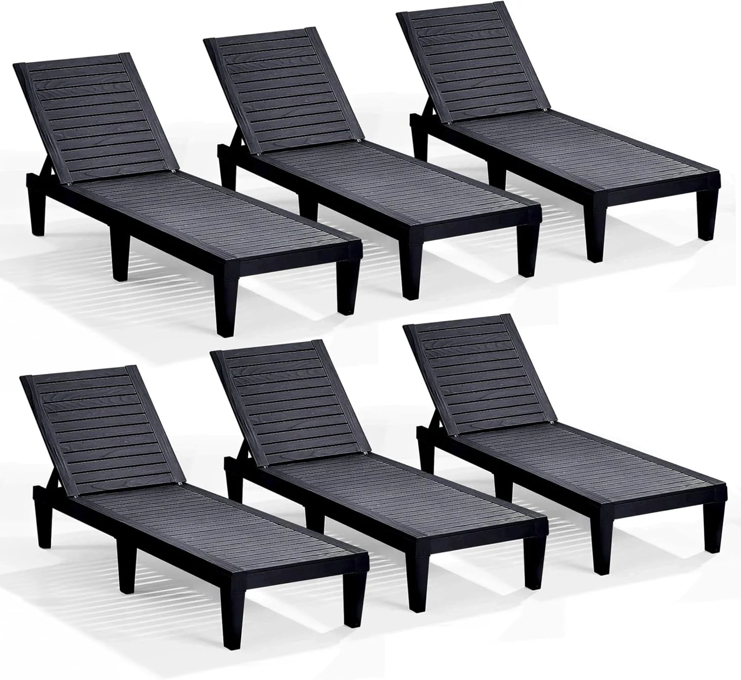 Nestl Lounge Chair Outdoor, Tanning Chair, Chaise Lounge Outdoor Set of 2, 5 Adjustable Positions bifanuoyard - Image 6