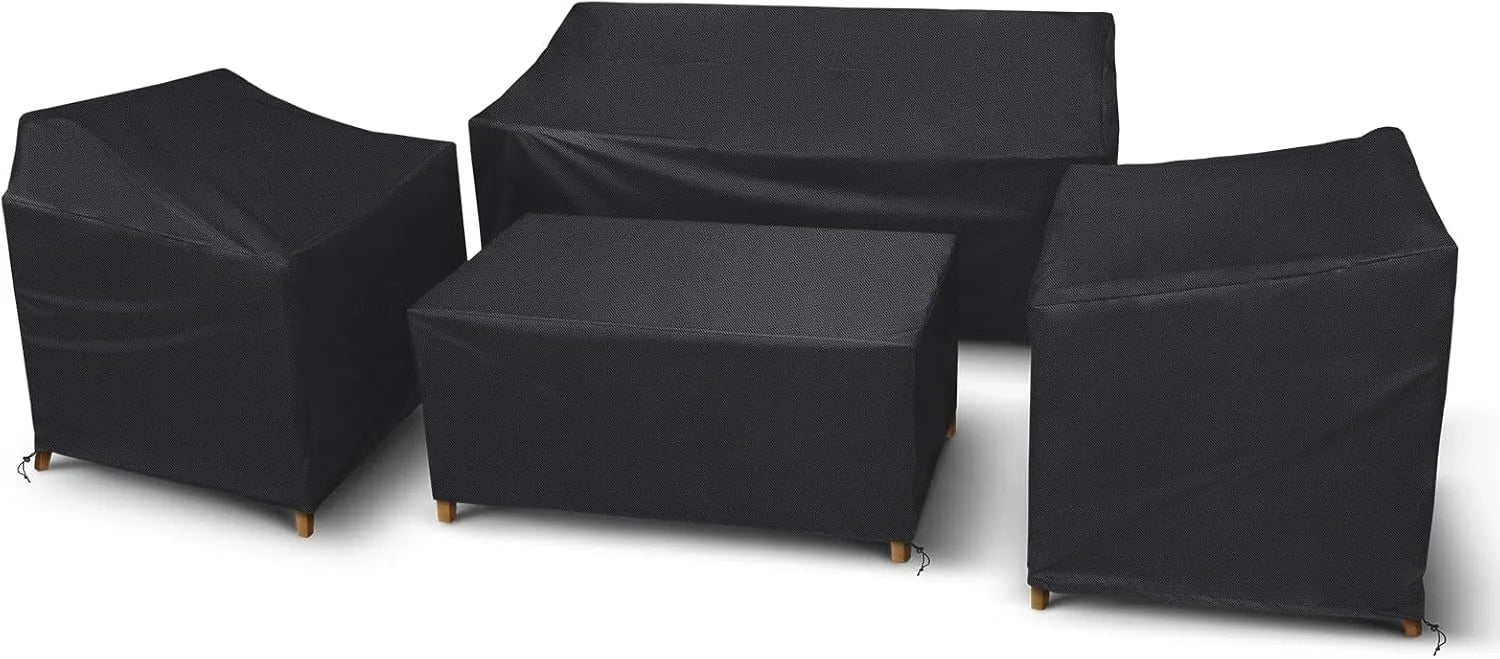 New Arrivals STARTWO Patio Furniture Cover 4 Piece Set, Black, Regular - Image 4