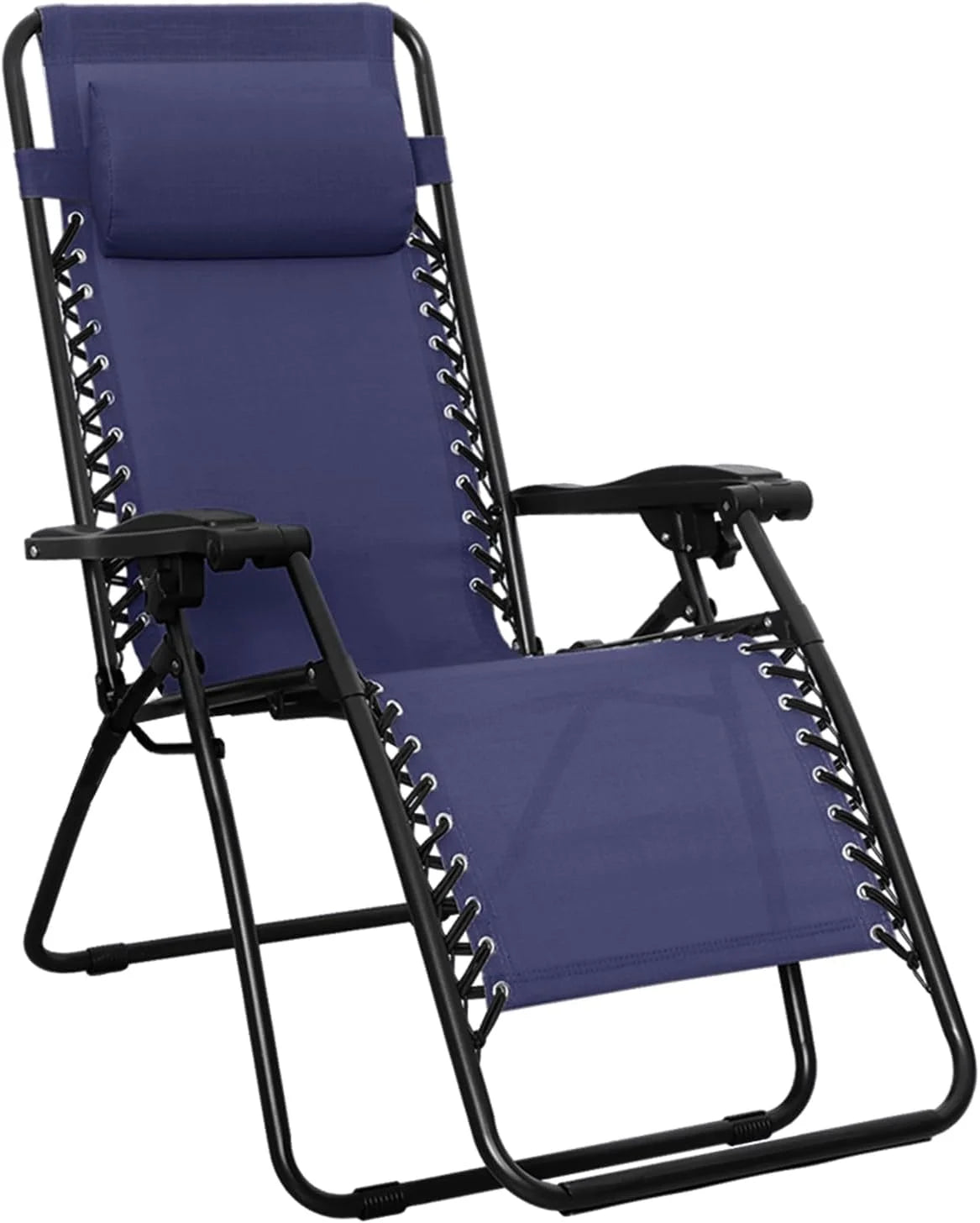 Amazon Basics Zero Gravity Lounge Chair with Pillow, Foldable Outdoor Reclining Chair for Patio and Beach bifanuoyard - Image 2