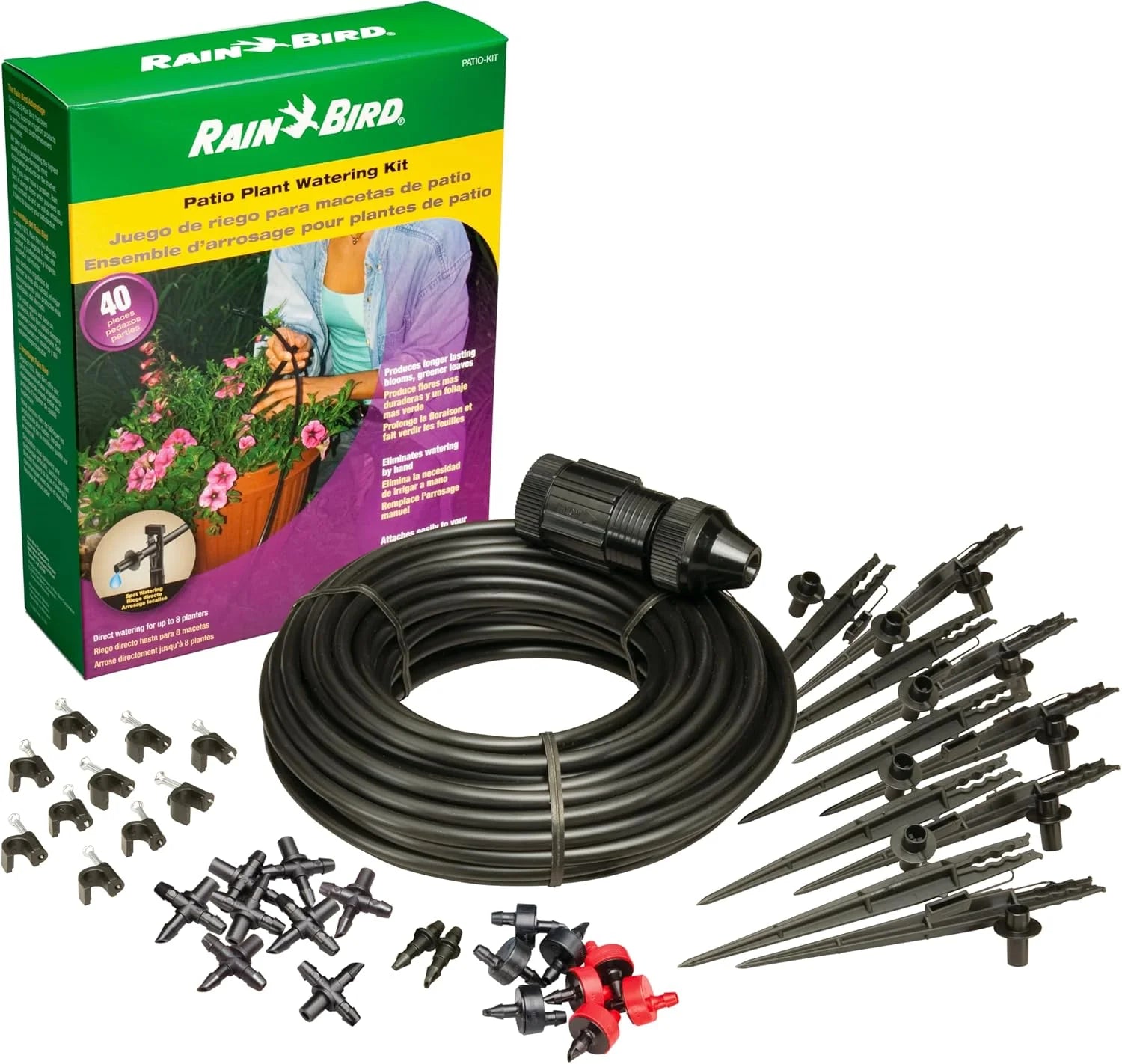 Bird LNDDRIPKIT Drip Irrigation Landscape/Garden Watering Kit with Drippers, Micro-Bubblers, Micro-Sprays - Image 3