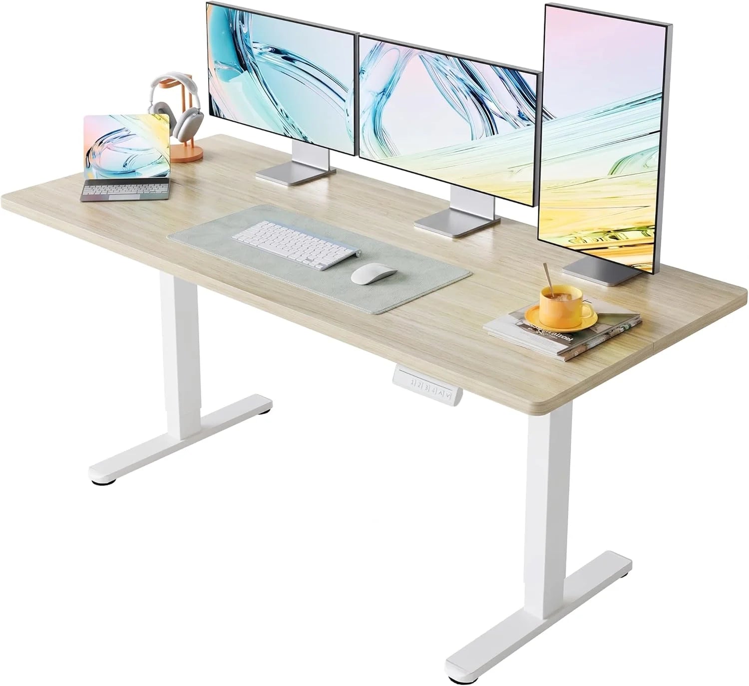 HUANUO 32 Small Electric Standing Desk Adjustable Height, 4 Memory Height Settings bifanuoyard - Image 12