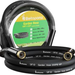 Alternative view of Beitopamz 100 ft Garden Hose, 5/8 in Heavy Duty Water Hose, Male to Female 3/4” Brass Fittings for Patio bifanuoyard