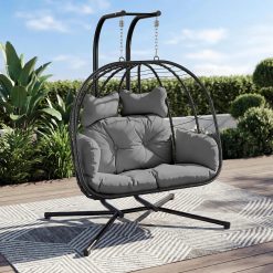Alternative view of Bifanuo Double Hanging Egg Chair with Stand