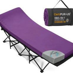 Alternative view of CYMULA Camping Cot Pad 2 Inch Memory Foam, Camping Pad for Folding Cot and Foldable Cot, Portable Roll Up Camp Gear for bifanuoyard