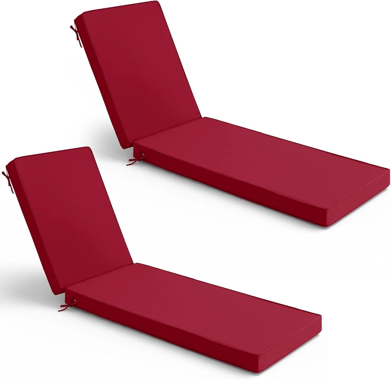 New Arrivals Chaise Lounge Cushions Outdoor Set of 2, Waterproof and Fade Resistant Sun Lounger Replacement Cushion - Image 5
