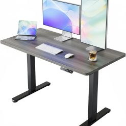 HUANUO 32 Small Electric Standing Desk Adjustable Height, 4 Memory Height Settings bifanuoyard