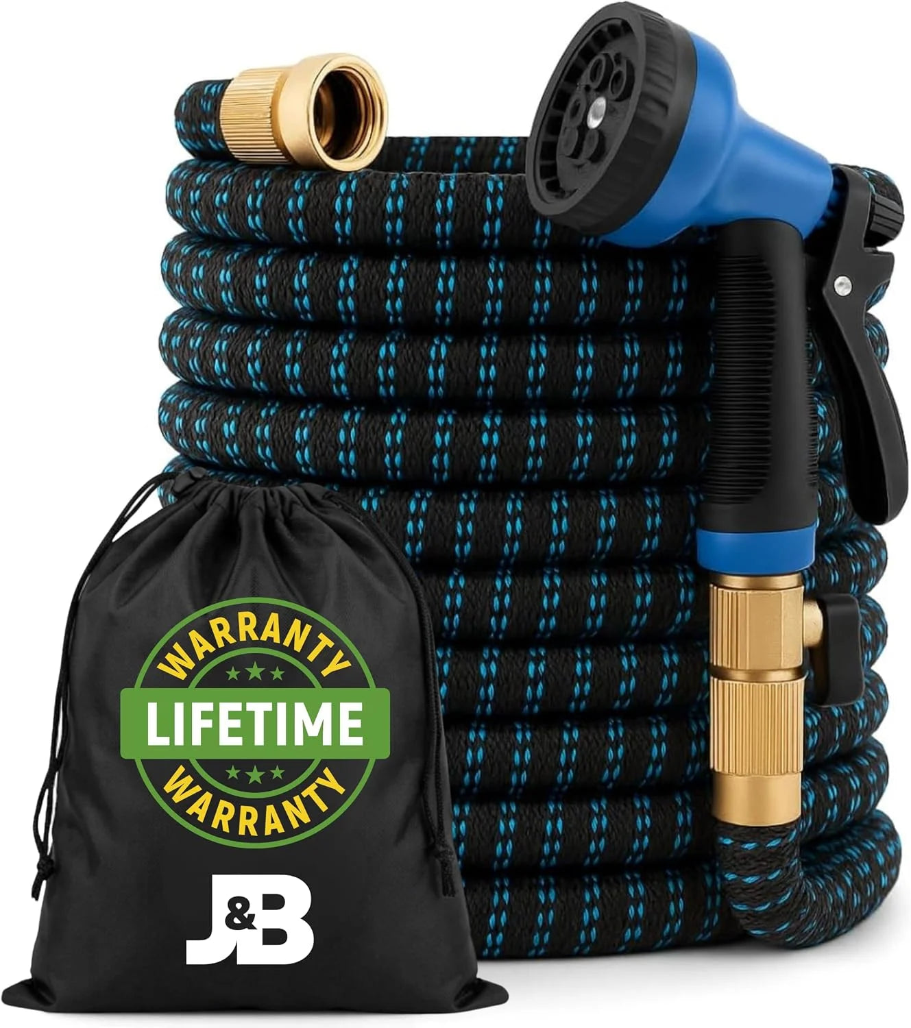 XpandaHose 75ft Expandable Garden Hose, Lightweight, Ultra Strong 3750D fabric, 4-layer latex core - Image 3