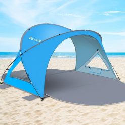 Gorich Beach Tent Sun Shelter with UPF50+ UV Protection for 1-2/3/4-5/6-7 Person, Lightweight & Portable Beach Shade bifanuoyard