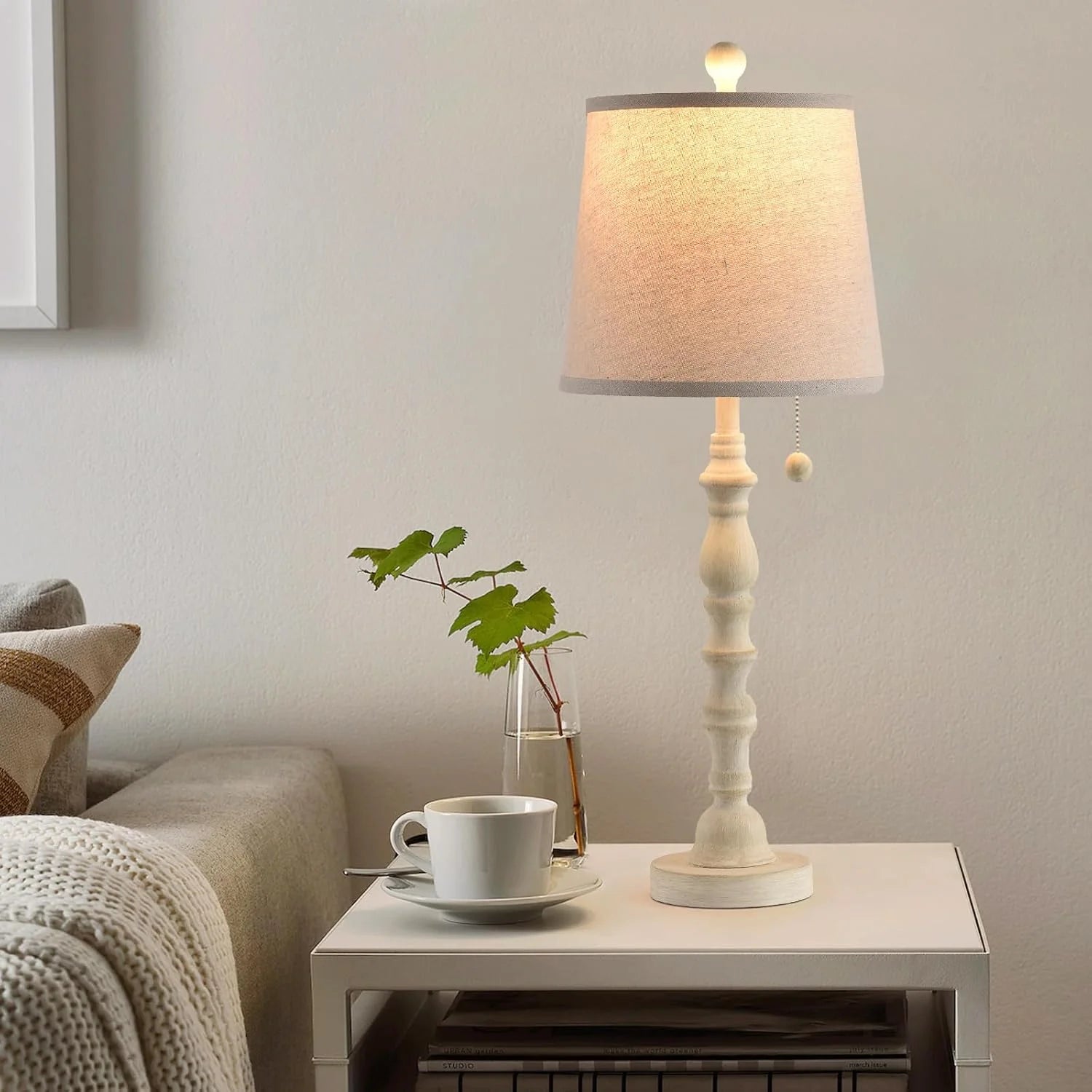 New Arrivals Modern Farmhouse Table Lamp Bedside Reading Lamps Living Room End Tables Set Lamps for Night Stands Bedroom - Image 10