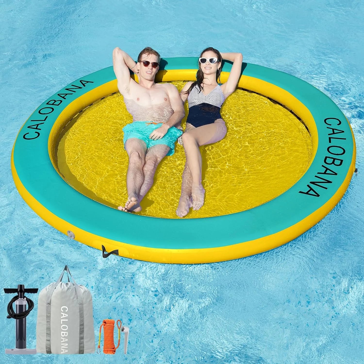 Inflatable Water Hammock for Adults Lake Party Multi Person bifanuoyard - Image 10