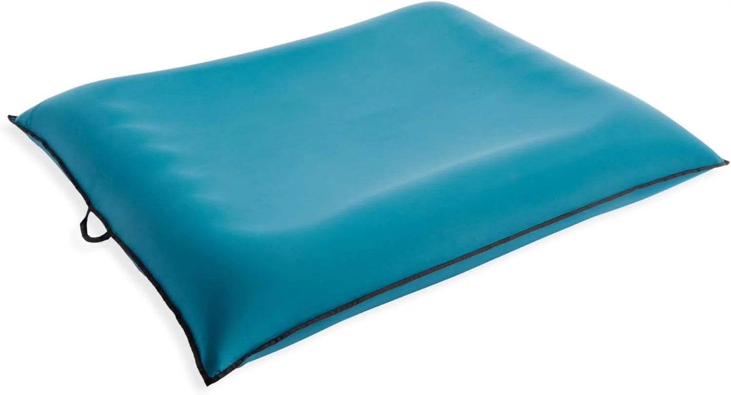 Luxe Lounge Inflatable Pool Mat: Removable Fabric Cover, 2 Soft Handles, 440 Weight Capacity, 78 x 62