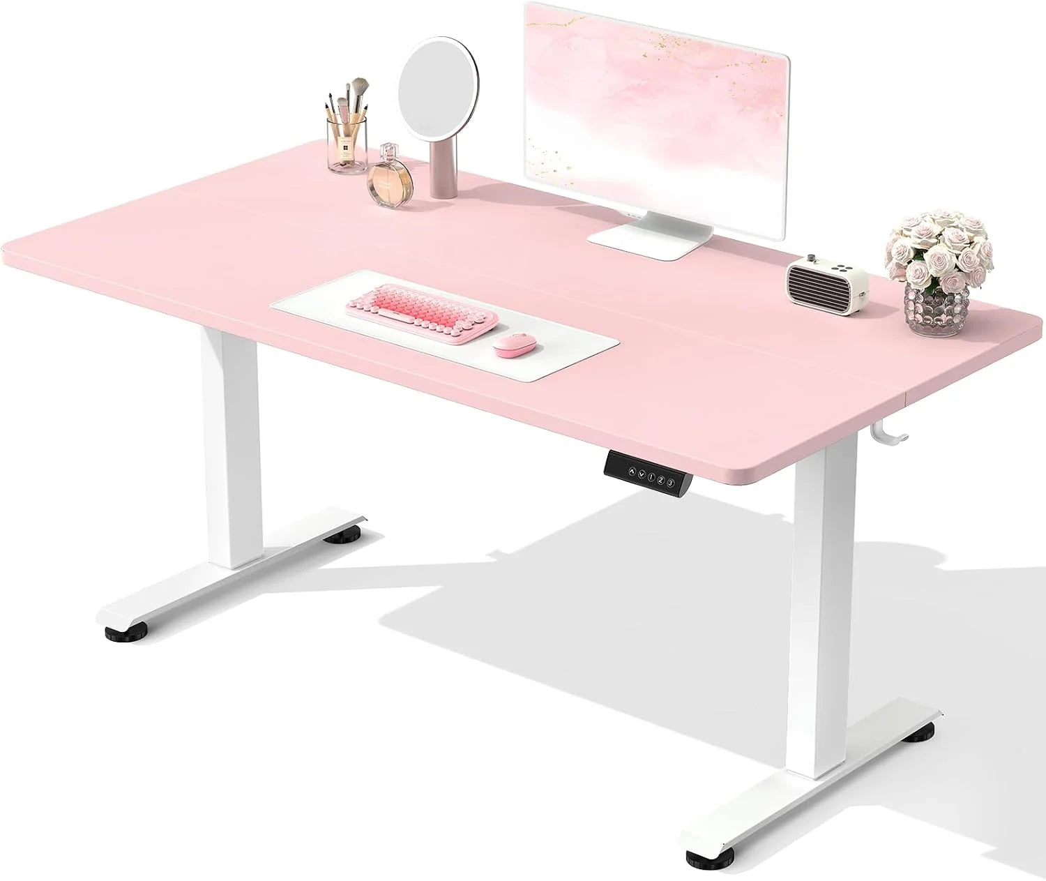 Veken 55 Inch Large Electric Standing Desk, Gaming Table, Height Adjustable Sit Stand Up Computer Tables for Home Office bifanuoyard - Image 6