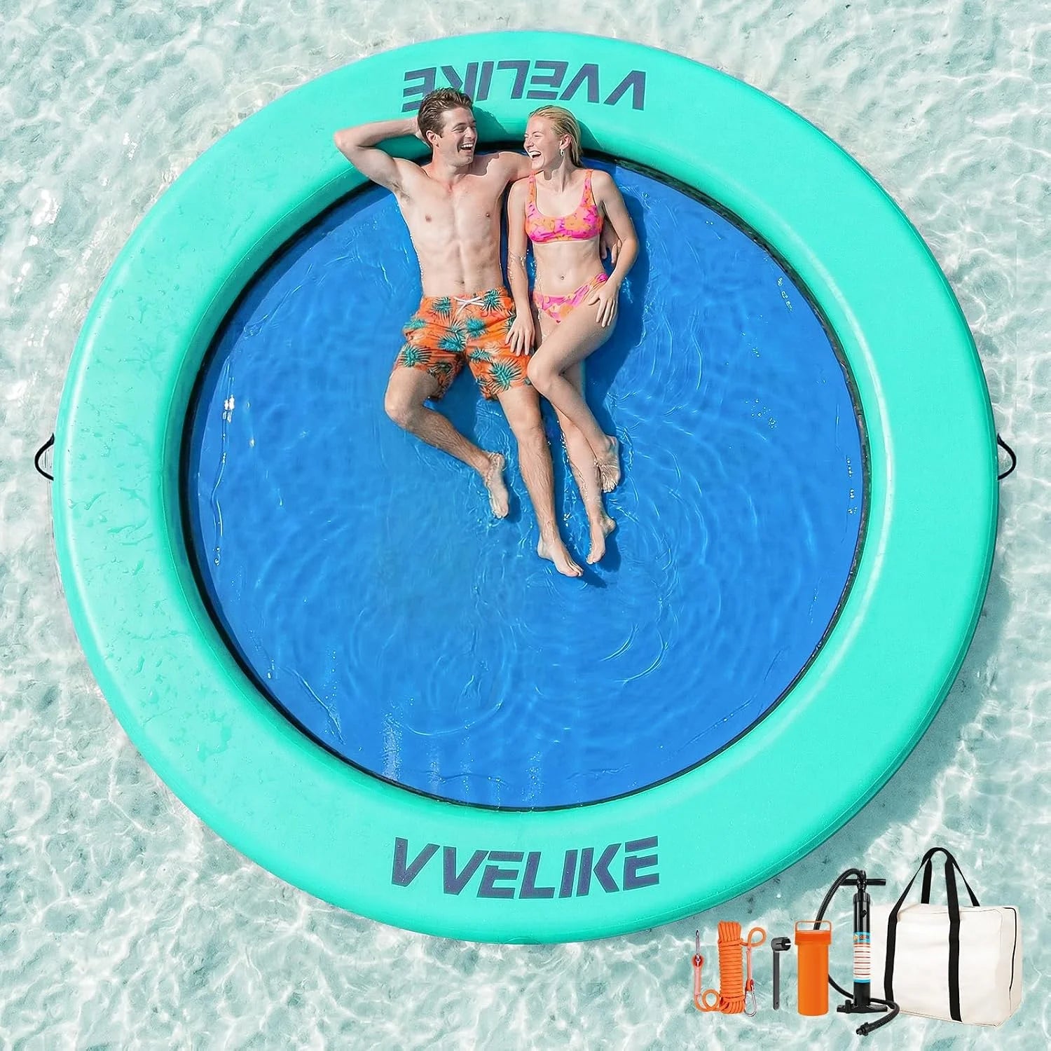 New Arrivals Water Hammock Lake Floats for Adults, Large Circle Pool Hammock Pool Lounger Water Float for Lake River Ocean - Image 5