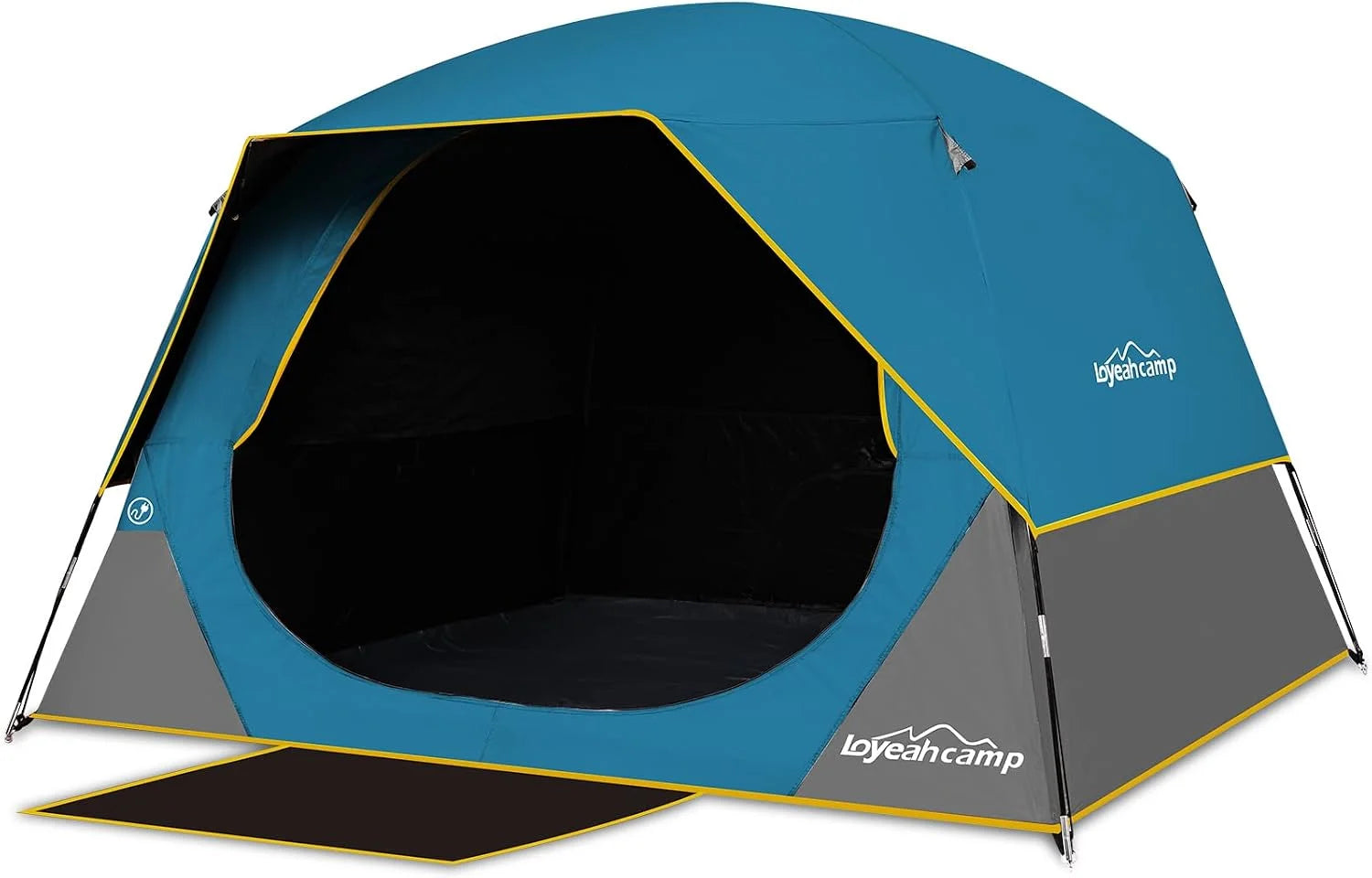 Tent 4/6 Person Blackout Camping Tent with Rainfly, Waterproof Portable Double Layer Family Dome Tent - Image 3