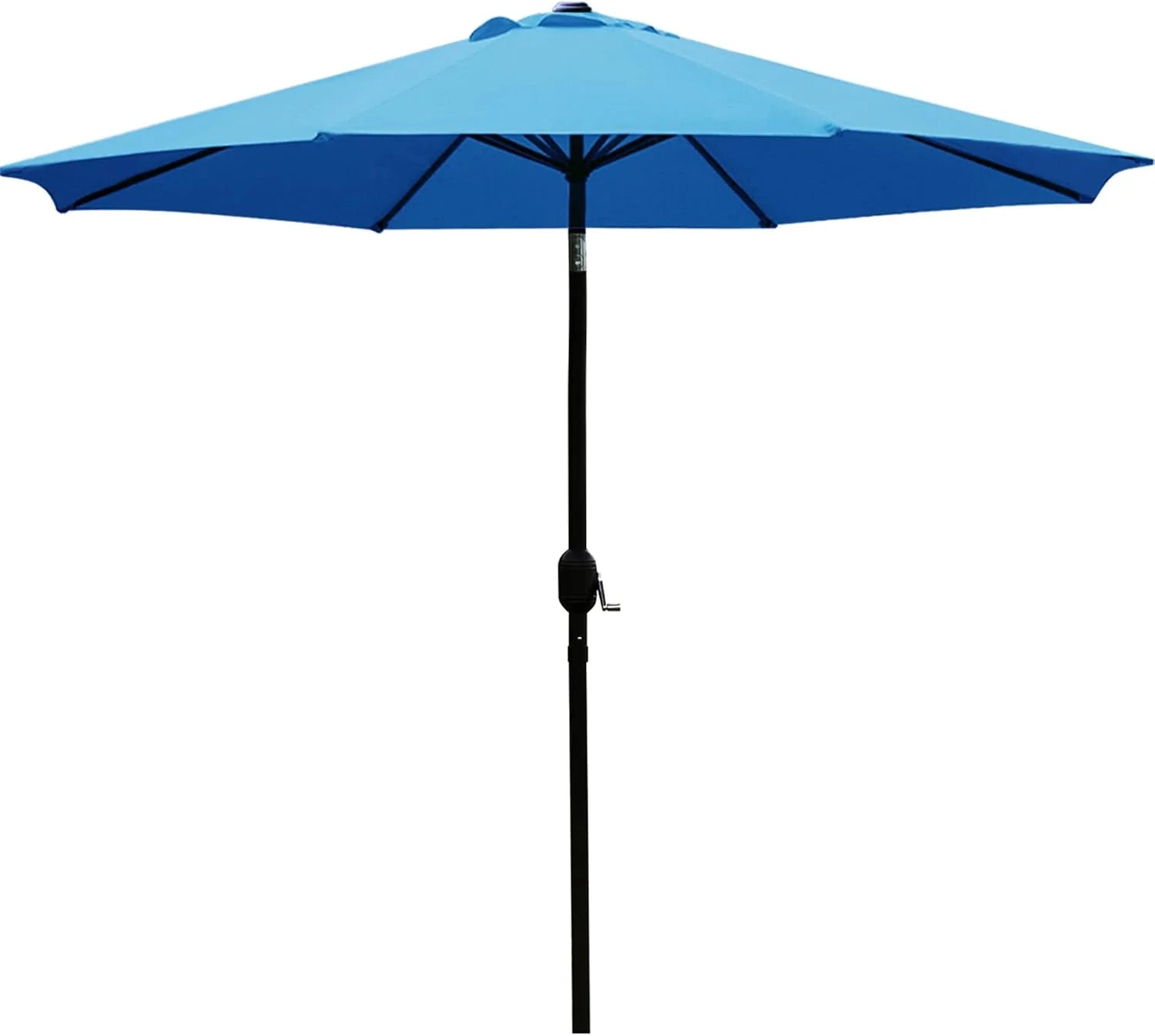 Sunnyglade 9" Patio Umbrella Outdoor Table Umbrella with 8 Ribs Tan - Image 3