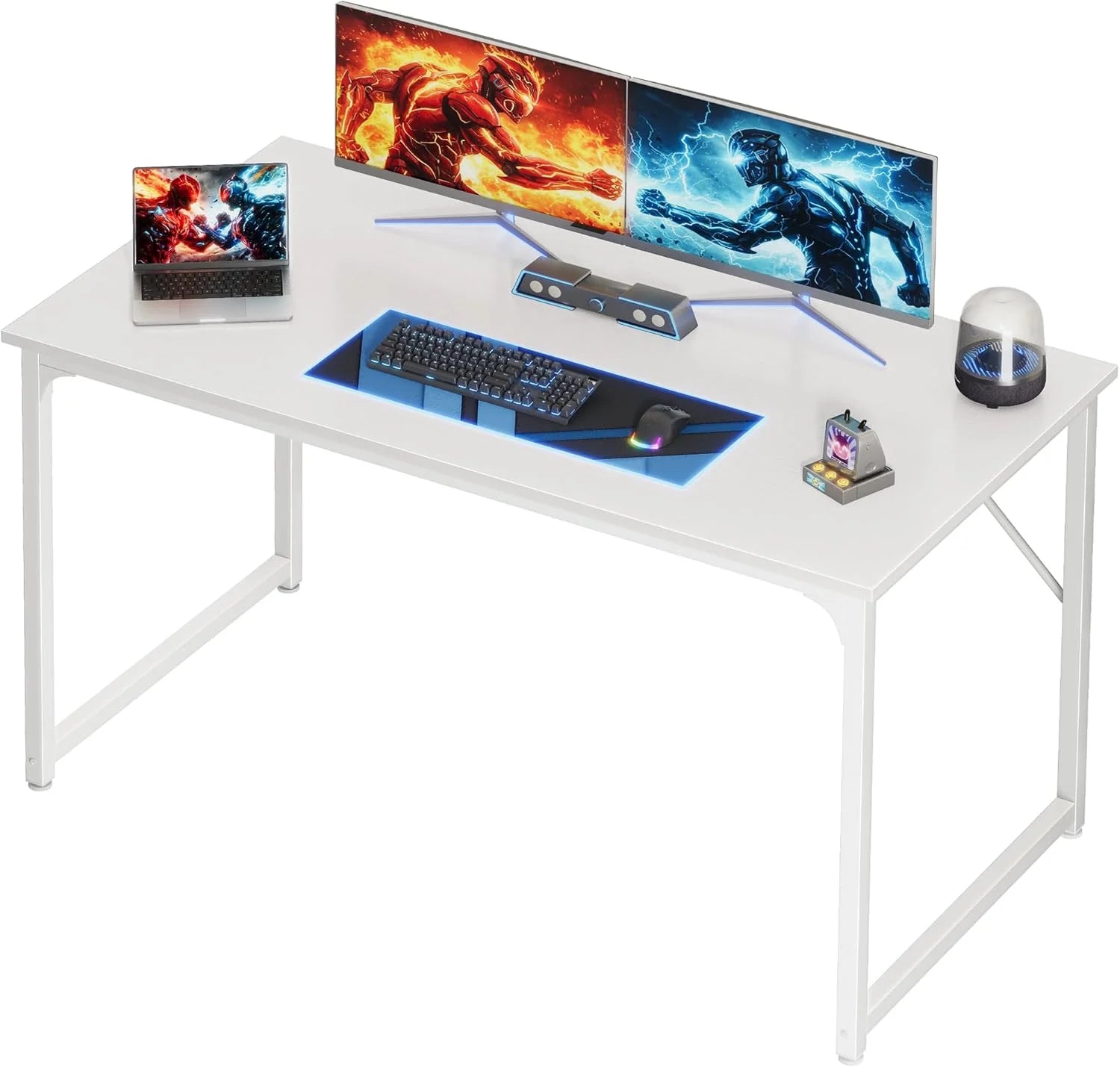 New Arrivals 47 X 24 Inch Computer Desk with Deeper Desktop, Gaming Office Writing Work Desk for Home Office - Image 2