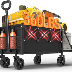 Alternative view of Wagons Carts Foldable, 360LBS Folding Heavy Duty Wagon with Wheels