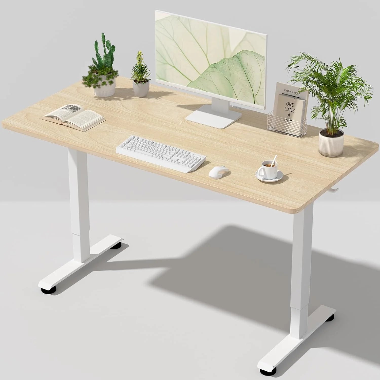 Veken 55 Inch Large Electric Standing Desk, Gaming Table, Height Adjustable Sit Stand Up Computer Tables for Home Office bifanuoyard - Image 2