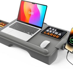 Laptop Lap Desk, Portable Laptop Desk for Bed, Fits Up to 17 Laptops & MacBook