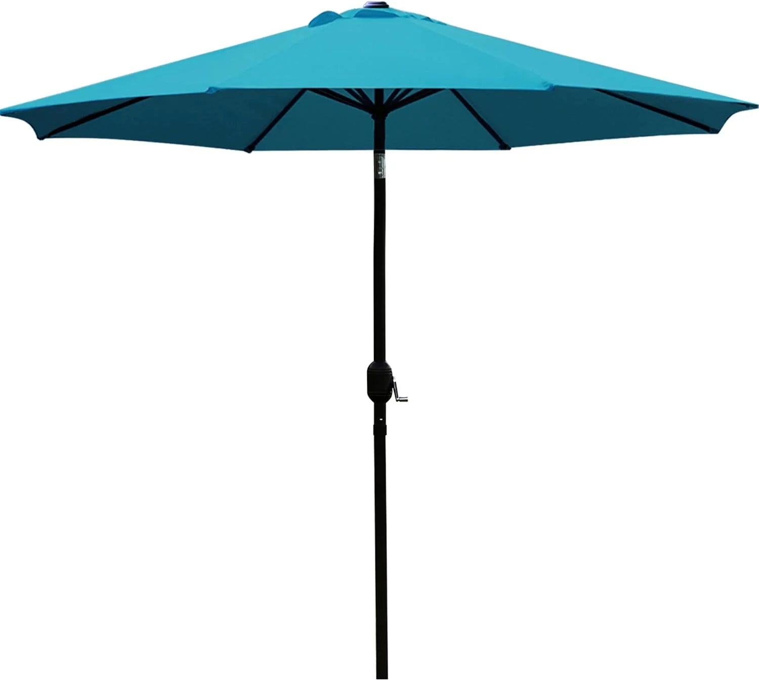 Sunnyglade 9" Patio Umbrella Outdoor Table Umbrella with 8 Ribs Tan - Image 11