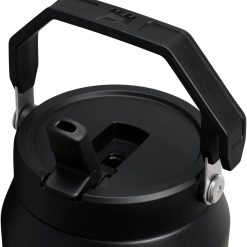 Alternative view of IceFlow 2.0 Flip Straw Jug with Handle 64 oz, Twist On Lid and Flip Up Straw, Black 2.0