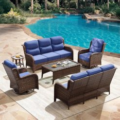 Alternative view of New Arrivals Luxury Outdoor Patio Furniture Set with 6-Inch Thick Cushions