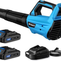 Alternative view of New Arrivals Blower Cordless, Leaf Blower with Battery and Charger – 2 Speed Modes, 2 Batteries