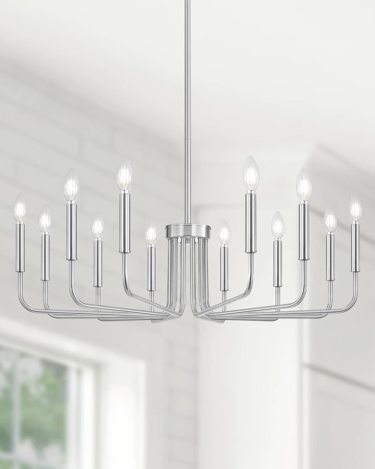 Yunnix 6 Light Champagne Bronze Chandelier, Farmhouse Chandelier for Dining Room Light Fixture Hanging bifanuoyard - Image 15