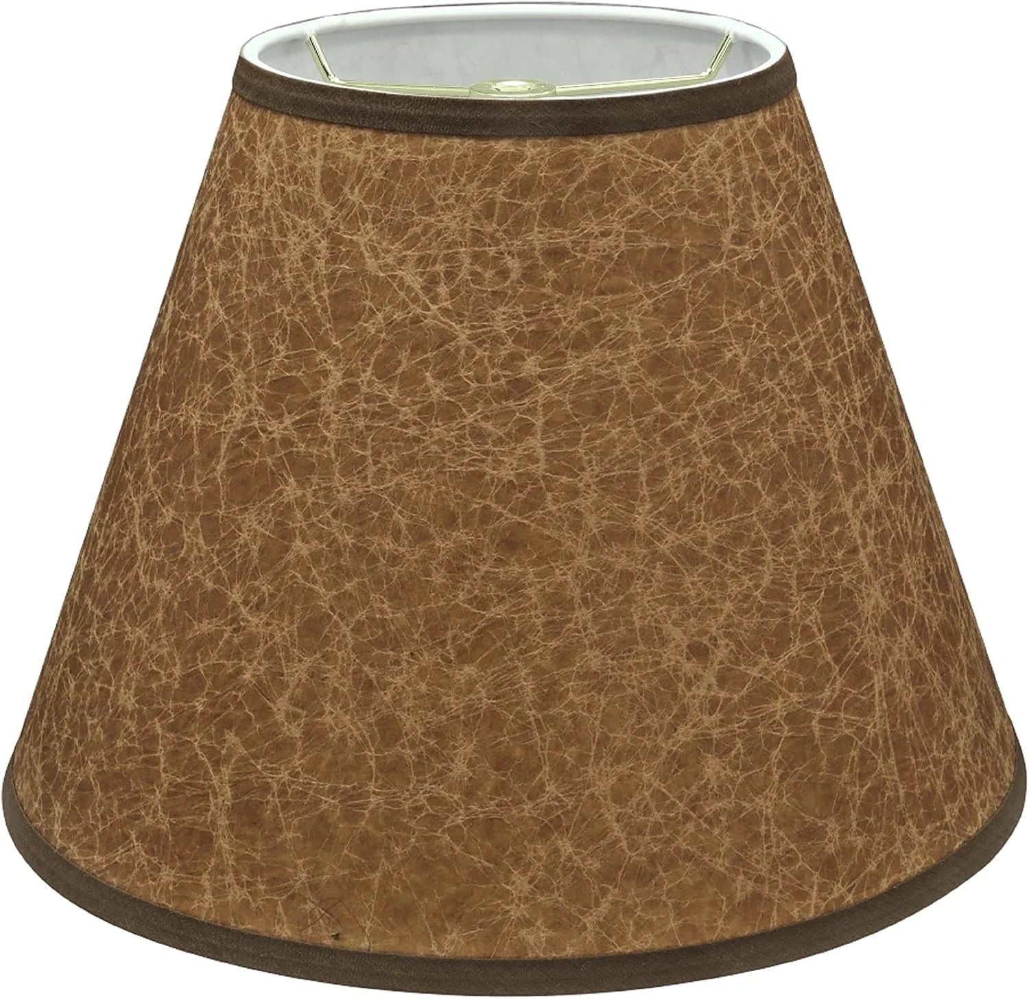 New Arrivals Creative 32622 Transitional Empire Shape Spider Construction Lamp Shade in Cider Brown - Image 3