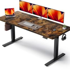 New Arrivals Electric Standing Desk Adjustable, 60x28 Inch Sit Stand Desk with 1 Inch Thick Tabletop