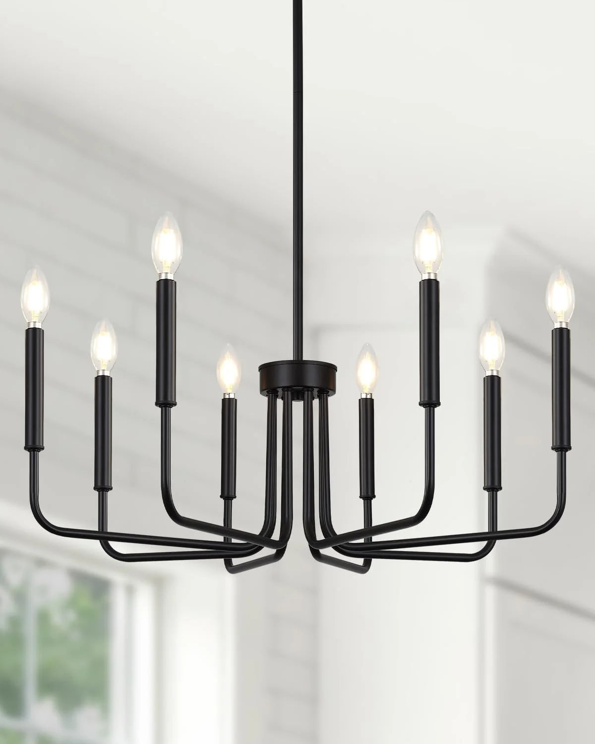 Yunnix 6 Light Champagne Bronze Chandelier, Farmhouse Chandelier for Dining Room Light Fixture Hanging bifanuoyard - Image 13