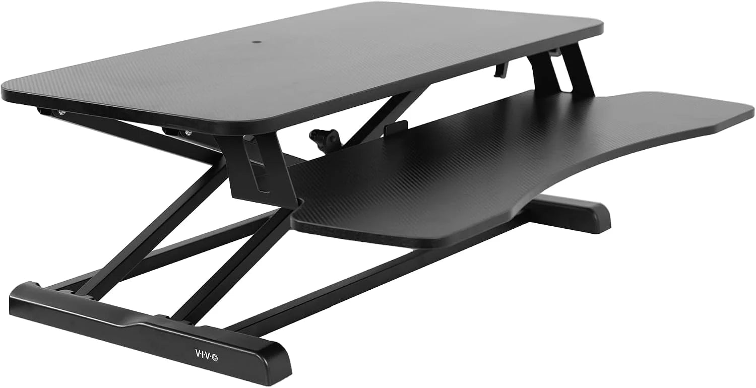 New Arrivals 32 inch Desk Converter, K Series, Height Adjustable Sit to Stand Riser, DESK-V000K - Image 7