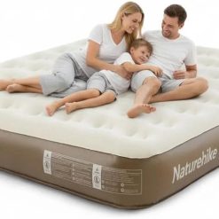 New Arrivals California King Size Air Mattress with Built-in USB Rechargeable Pump, 992 lbs Max Support Inflatable