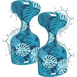 New Arrivals Pool Saddle Floats for Adults, Stable & Comfortable Non-Inflatable Foam Water Saddle with Tropical Leaf Pattern