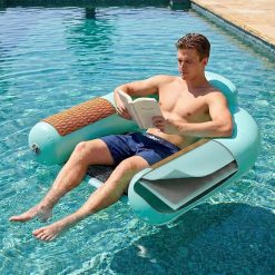 Zeraty Heavy Duty Double-Sided PVC Scrim Floating Chair Inflatable Pool Lounger for Adults, Premium Water Hammock with bifanuoyard
