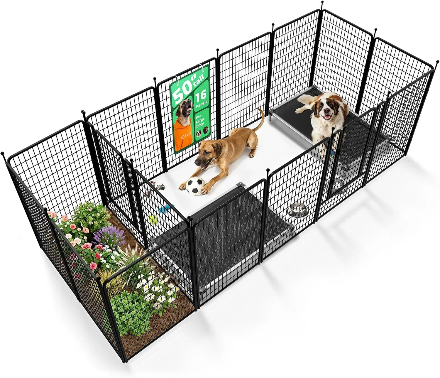 New Arrivals Rollick Dog Playpen, Indoor, 24 H, 8 Panels - Image 41