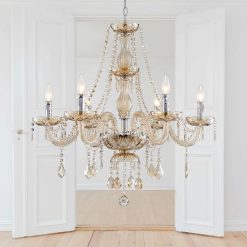 Alternative view of Mossi 5 Light Modern Contemporary Elegant K9 Crystal Glass Chandelier Pendant Ceiling Lighting Fixture