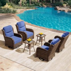 New Arrivals Luxury Outdoor Patio Furniture Set with 6-Inch Thick Cushions