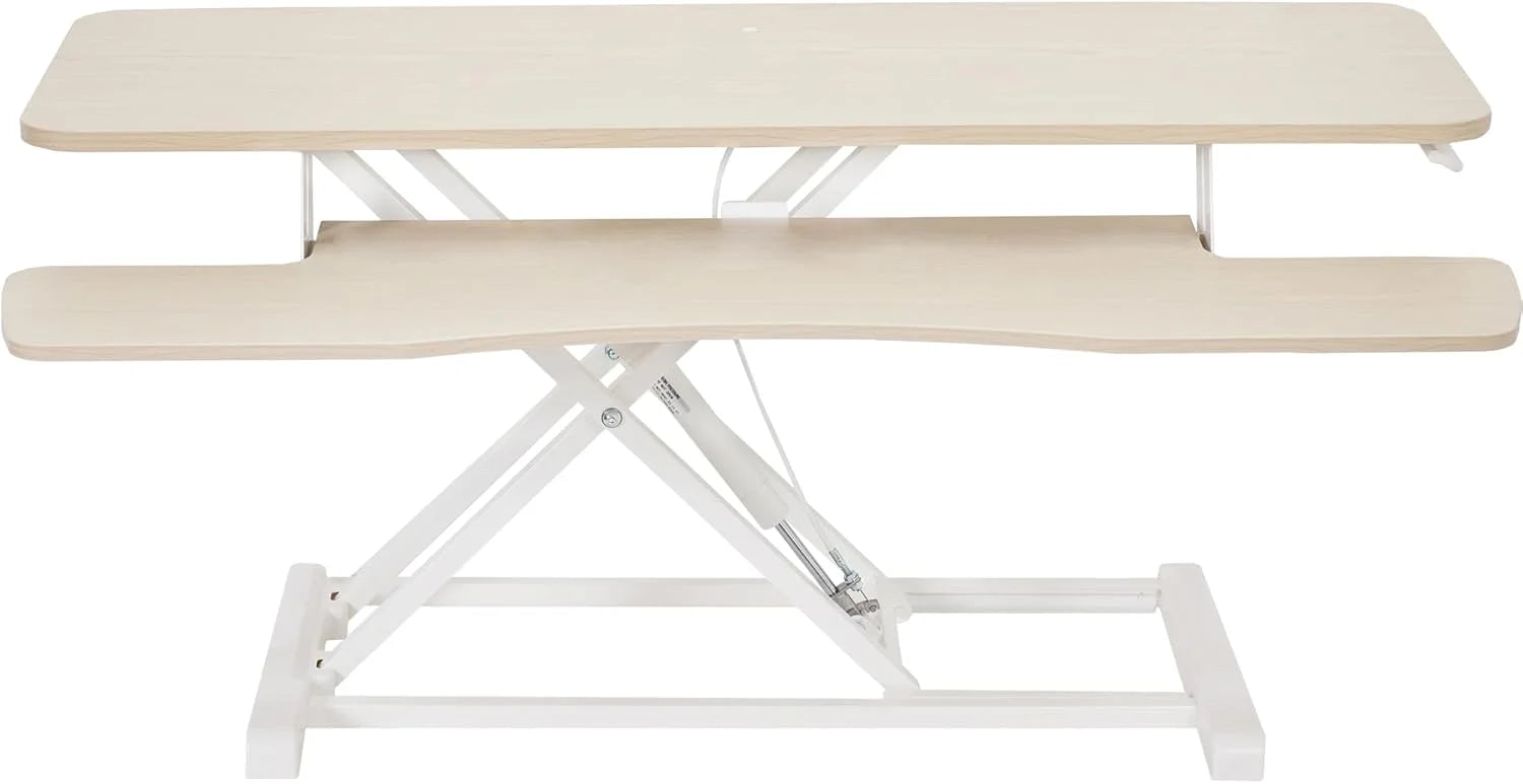 New Arrivals 32 inch Desk Converter, K Series, Height Adjustable Sit to Stand Riser, DESK-V000K - Image 13