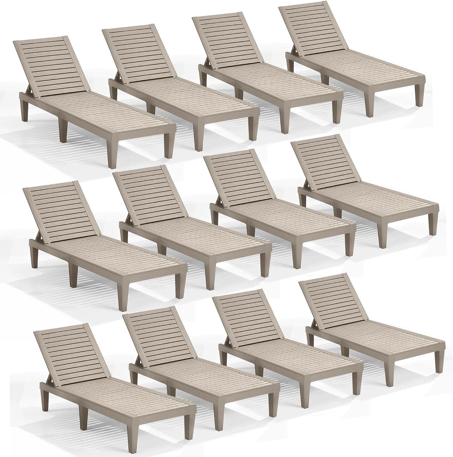 Nestl Lounge Chair Outdoor, Tanning Chair, Chaise Lounge Outdoor Set of 2, 5 Adjustable Positions bifanuoyard - Image 13