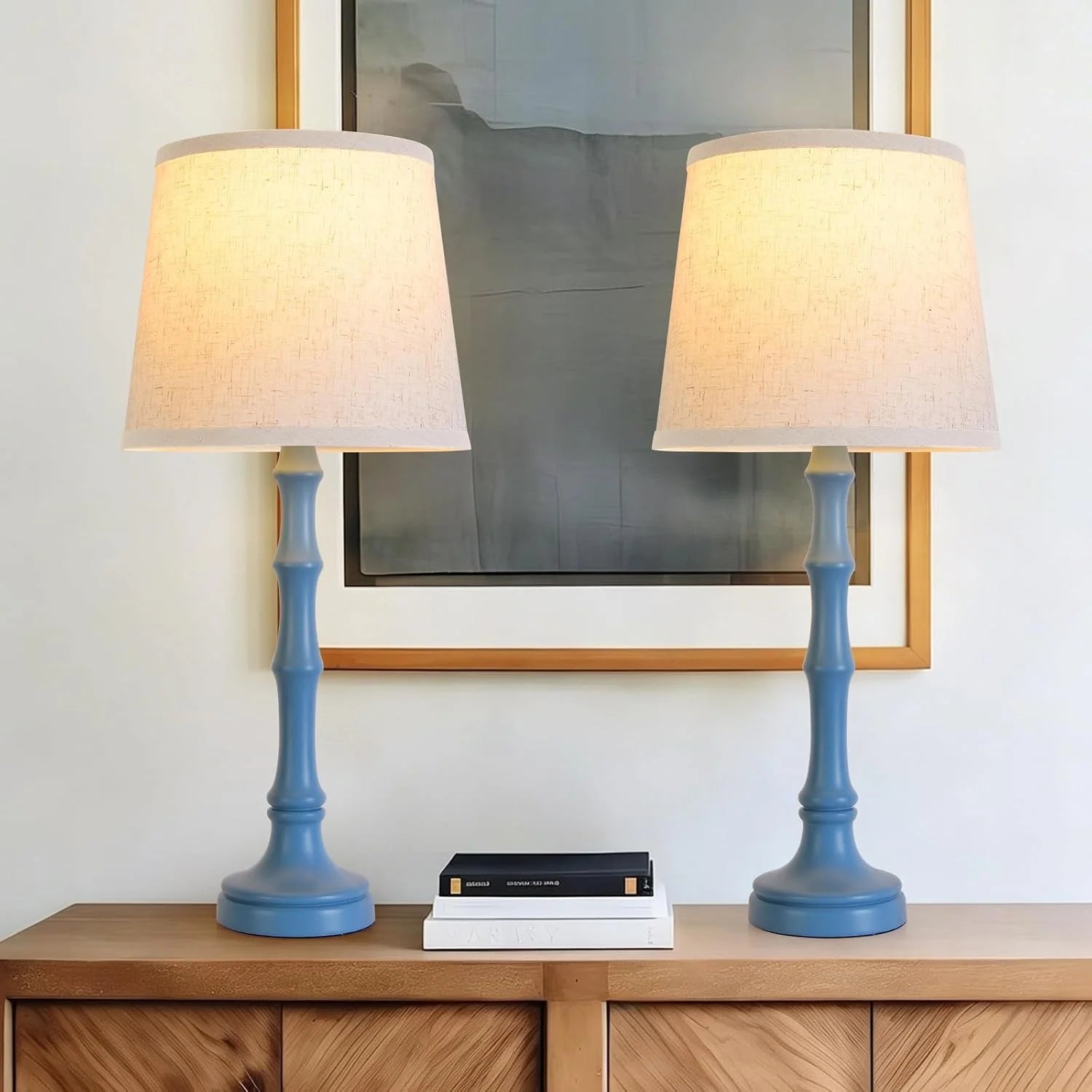 New Arrivals Modern Farmhouse Table Lamp Bedside Reading Lamps Living Room End Tables Set Lamps for Night Stands Bedroom - Image 7
