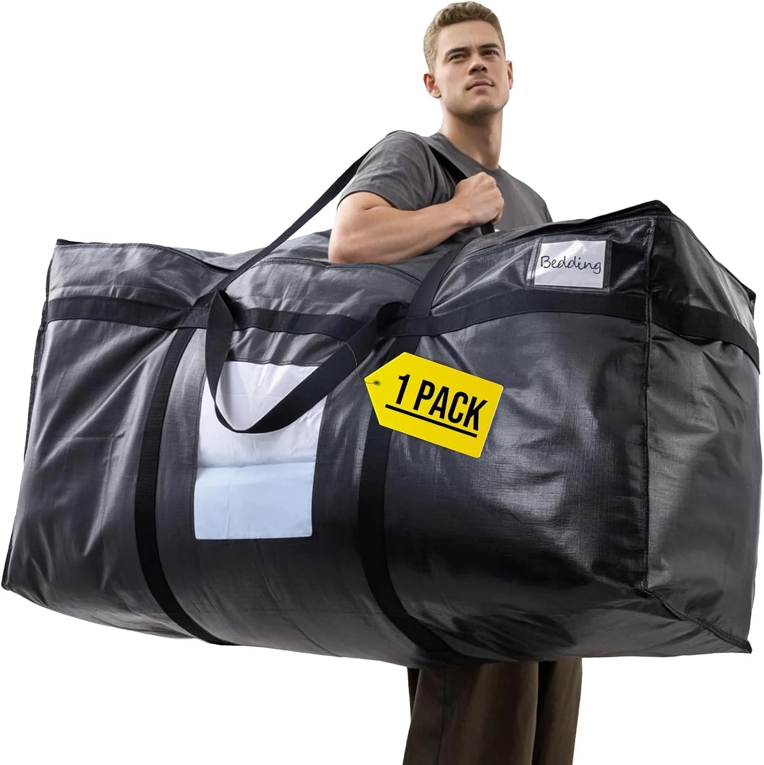 New Arrivals TAILI 2 Pack 69 Gallon Extra Large Storage Bags with Visible Window,Blue - Image 4
